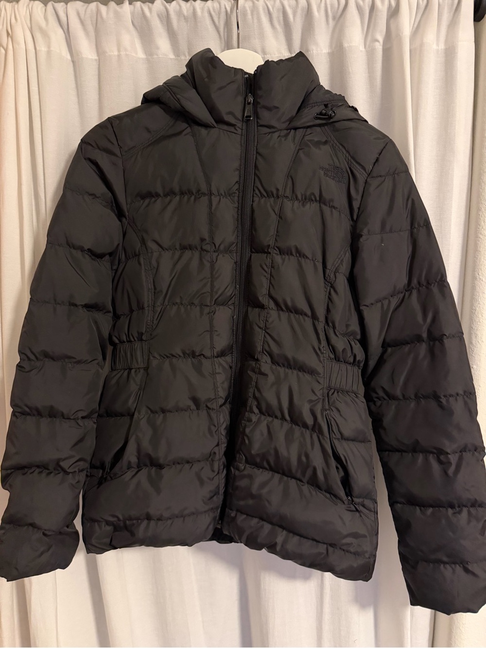 The North Face Down Filled Black Hooded Jacket